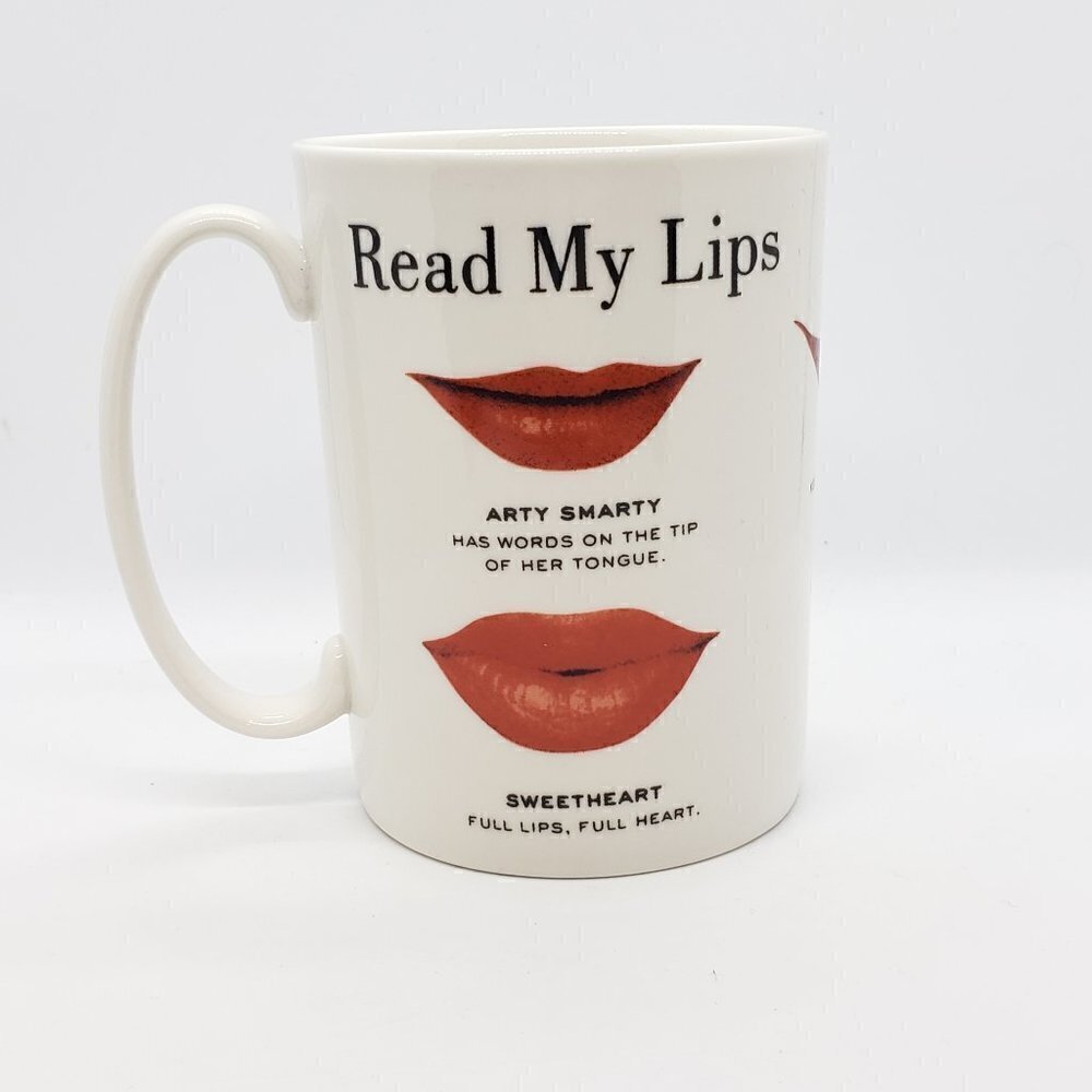 Kate Spade Lennox Read My Lips Mug Fine China